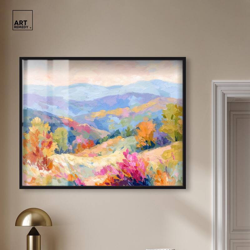 Colorful Valley II Shadowbox by Art Remedy