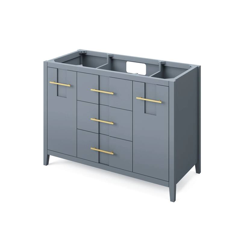 Jeffrey Alexander VN2KAT-48-NT Katara 48" Single Free Standing Vanity - Blue Steel