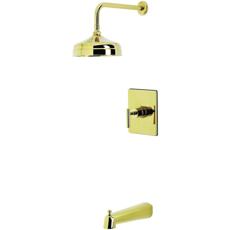 Kingston Brass KB634.CML Manhattan Tub and Shower Trim Package with - Polished Brass