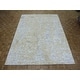 preview thumbnail 1 of 10, Hand Knotted Ivory Modern with Wool & Silk Oriental Rug (9' x 11'11") - 9' x 11'11"