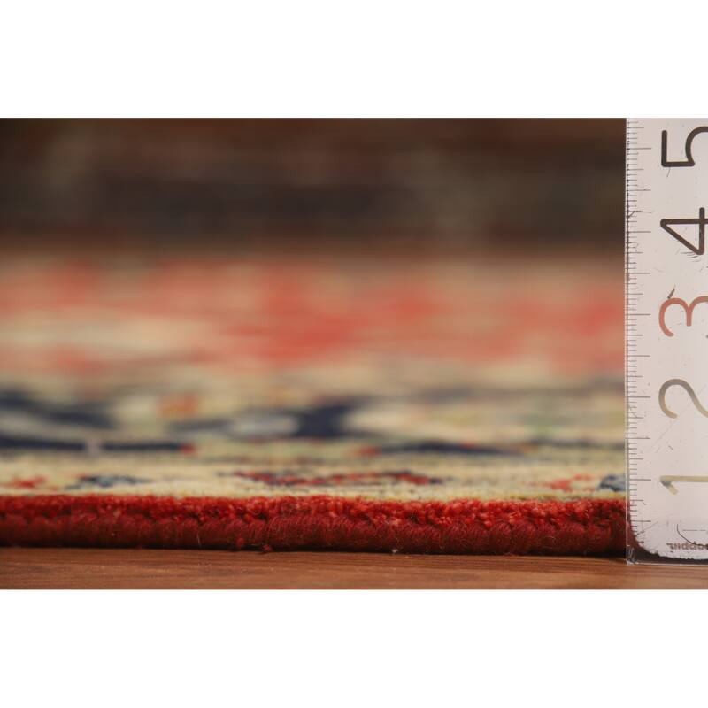 Hand Knotted Oriental 100% Wool Carpet Traditional Floral Oranges & Rust Heriz (serapi) Area Rug - 10' 0'' X 8' 0''