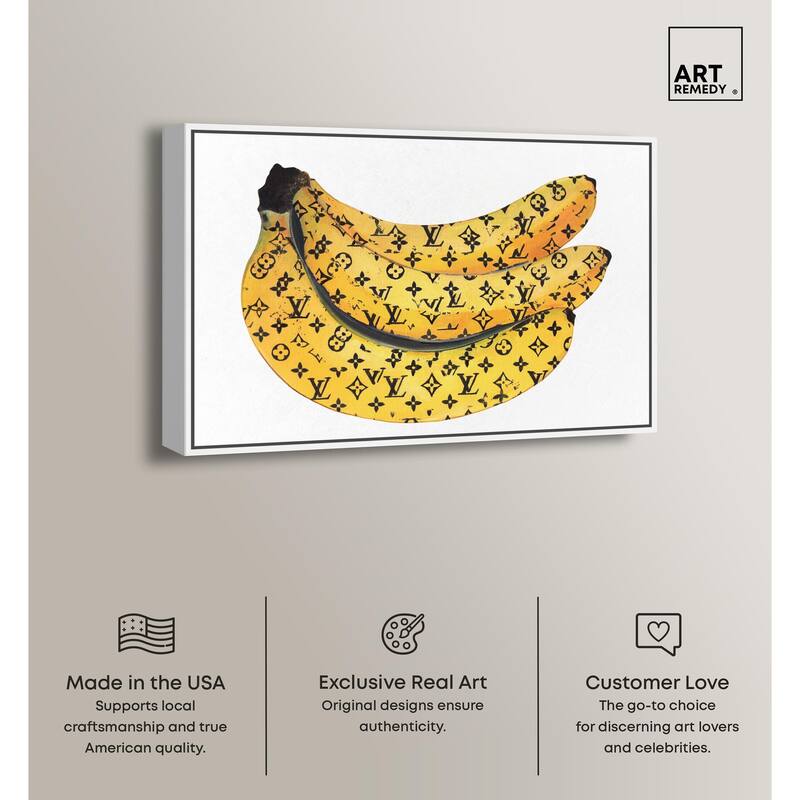 Fashion Bananas Canvas by Art Remedy