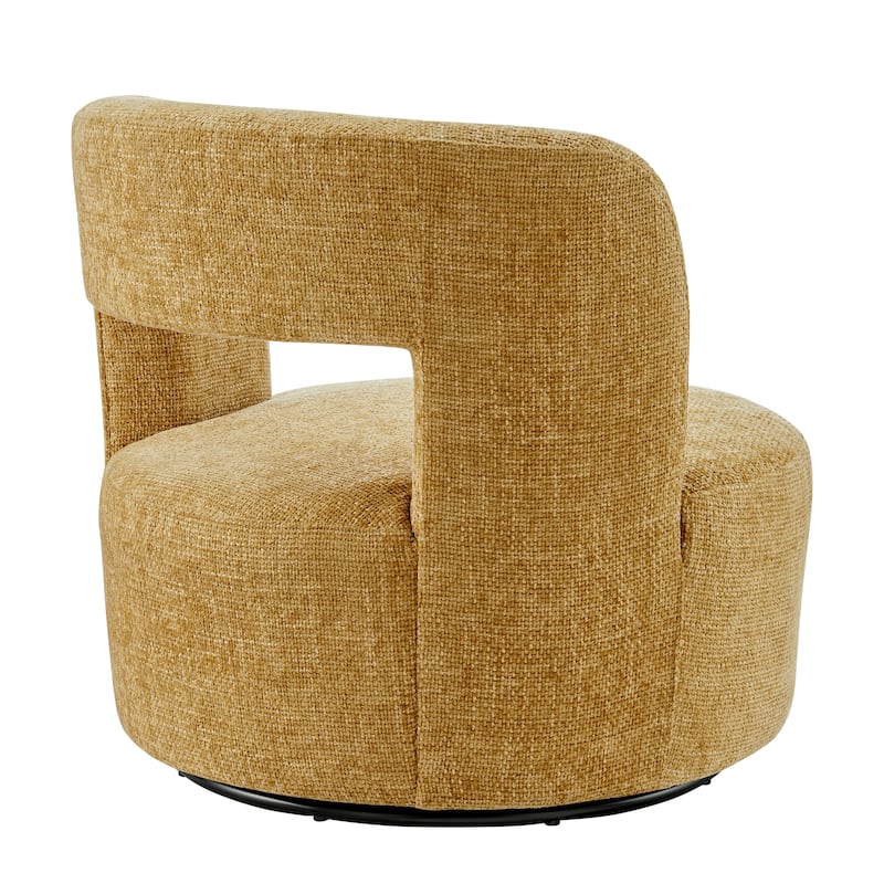 NPD Furniture Jazzlyn Chenille Swivel Accent Chair