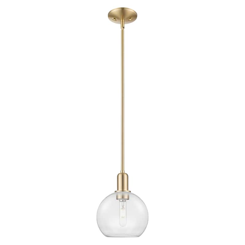Innovations Lighting Endless Possibilities Arcadia - Athens - 1 Light 8" Stem Hung Mini Pendant - Clear/Champagne Bronze