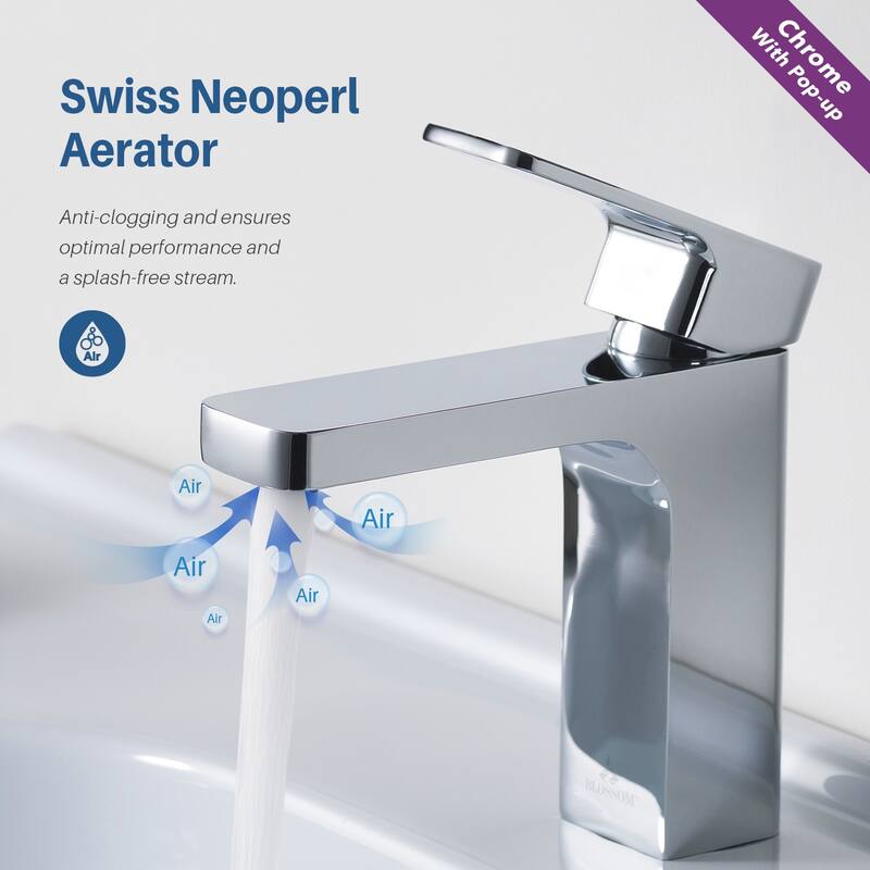 Solid Brass Lead-free Single-handle High Arc Bathroom Faucet