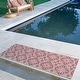 preview thumbnail 102 of 114, Gertmenian Solterra Bohemian Moroccan Global Weather Resistant Polypropylene Flatweave Indoor/ Outdoor Area Rug Collection 2'2"x6' - Cotto Red