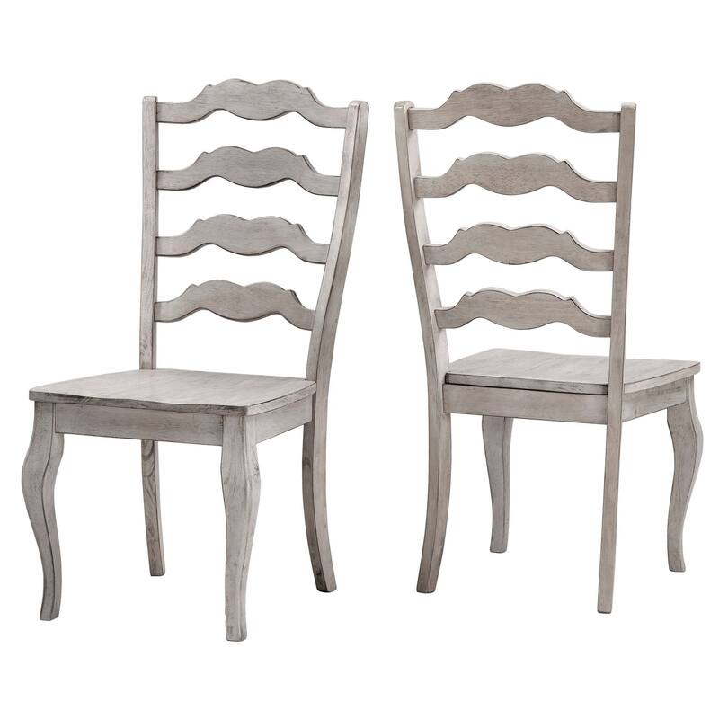 Eleanor Ladder Back Dining Chair (Set of 2) by iNSPIRE Q Classic - Antique White