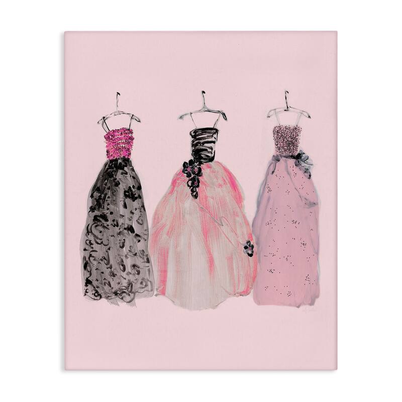 Stupell Trendy Glam Gowns Canvas Wall Art Design By Sally Swatland - 36 x 48