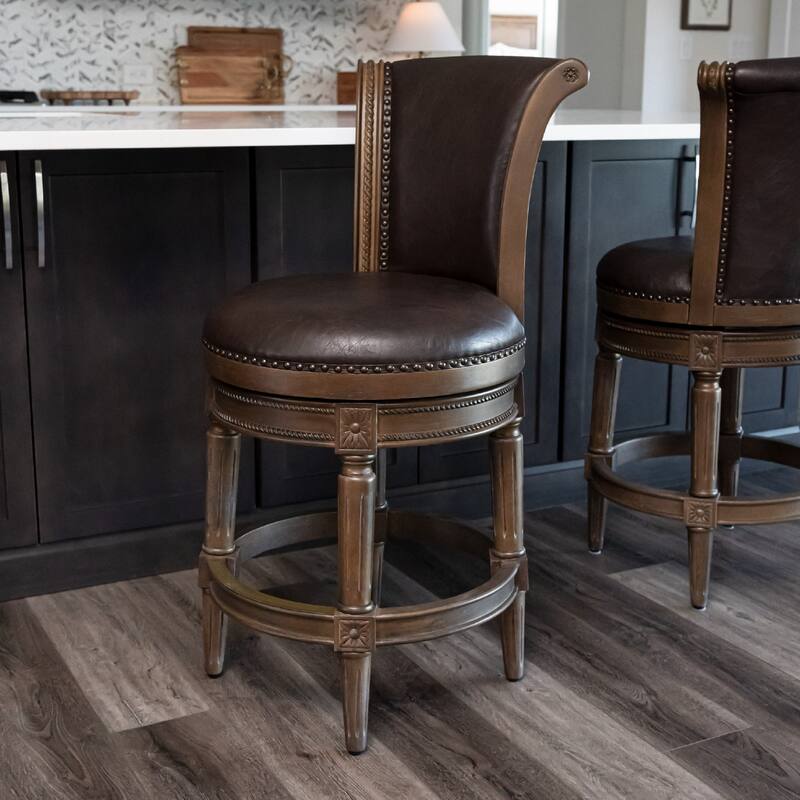 Maven Lane Pullman Swivel Kitchen Dining Stool
