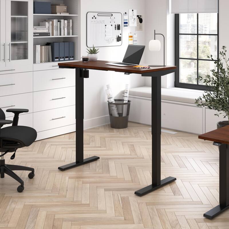 Bush Business Furniture Move 40 Series 48x24 Adjustable Standing Desk - Hansen Cherry