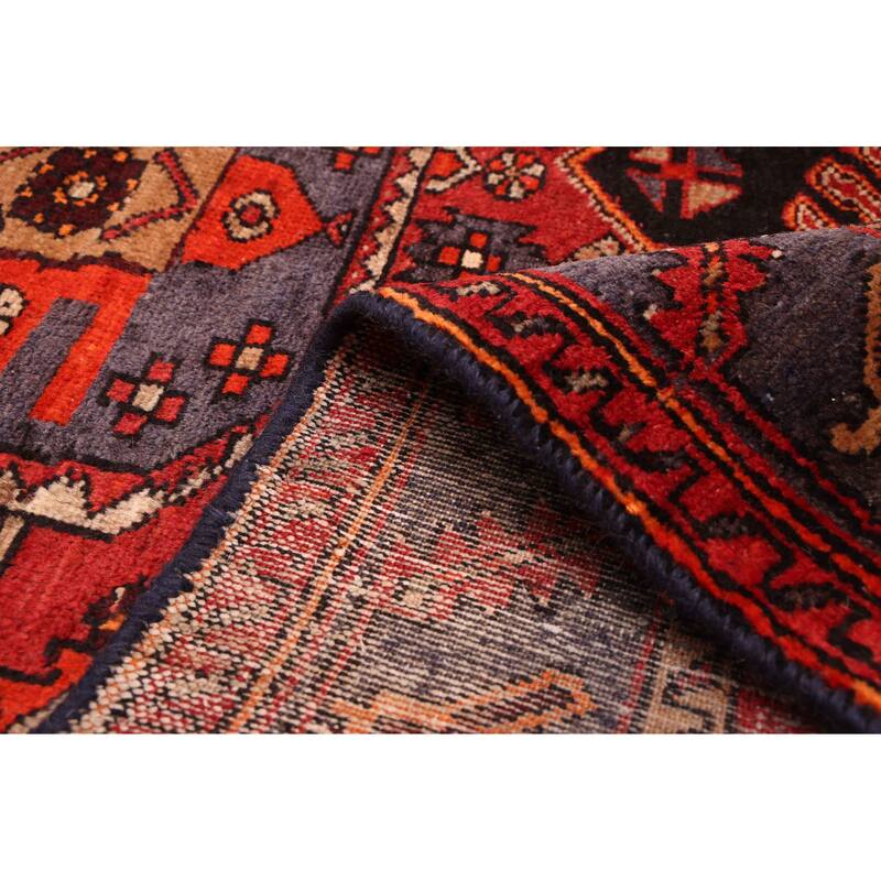 ECARPETGALLERY Hand-knotted Konya Anatolian Black, Red Wool Rug - 4'2 x 6'11