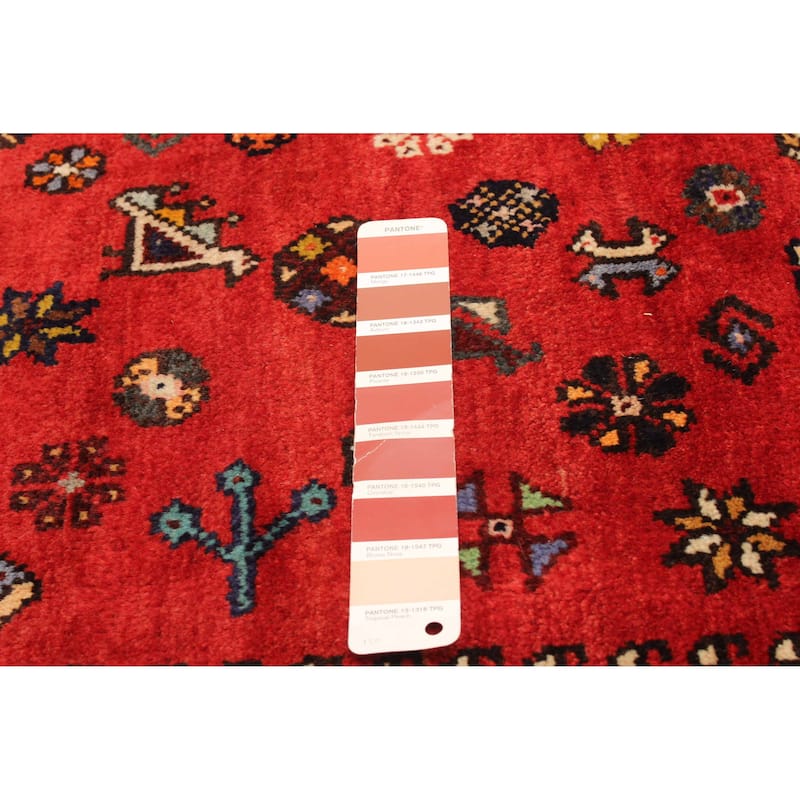 ECARPETGALLERY Hand-knotted Anatolian Vintage Red Wool Rug - 5'3 x 9'4