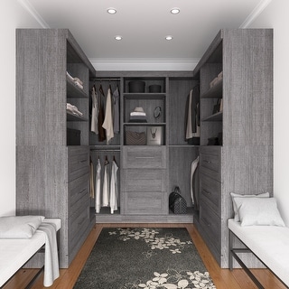 Pur by Bestar Optimum Corner Walk-In Closet Organizer Set - Bed Bath ...