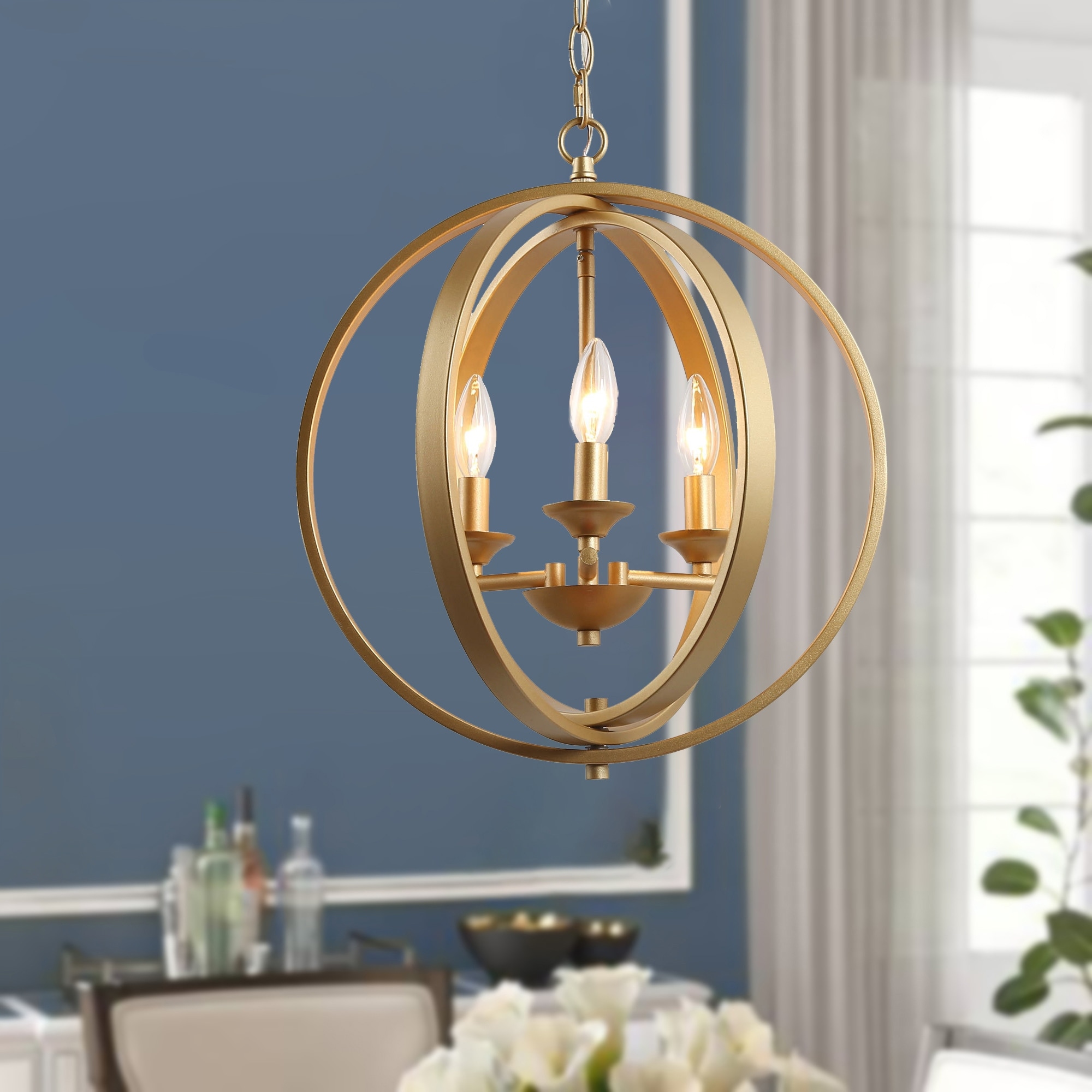 Gold cage pendant clearance