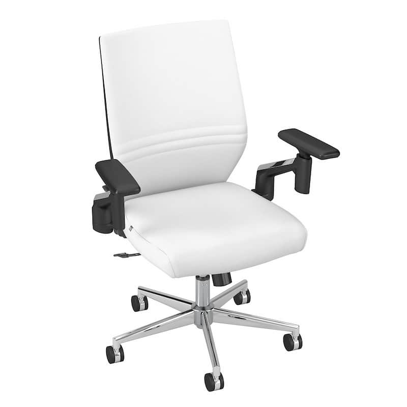 Laguna Mid Back Leather Office Chair by Bush Business Furniture