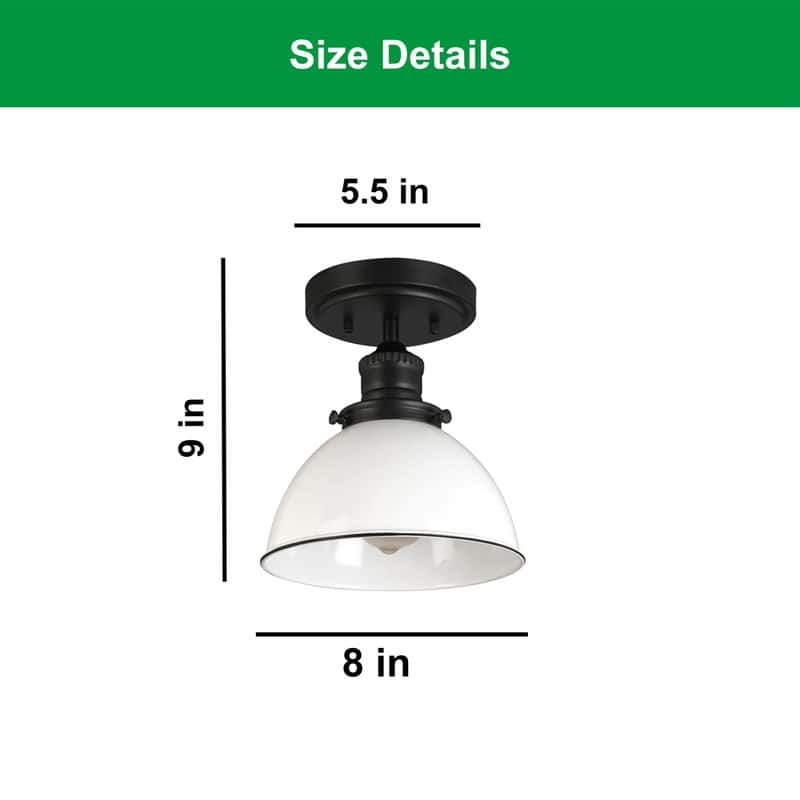 1 Light flush mount matte black ceiling light alloy steel led ceiling light - N/A