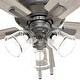 preview thumbnail 10 of 22, Hunter 52" Crestfield Ceiling Fan w/ LED Light Kit, Pull Chain - Farmhouse, Transitional - EASY INSTALLATION!