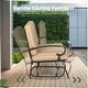 preview thumbnail 25 of 38, Nista 2 Person Outdoor Patio Glider Garden Bench Rocker Chair by Havenside Home