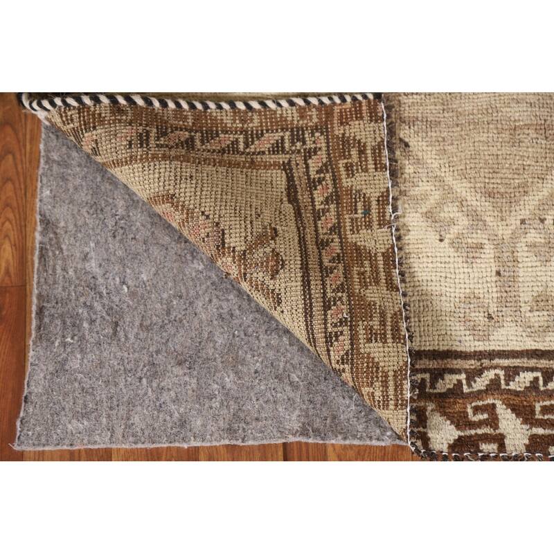 Gabbeh Persian Vintage Area Rug Hand-knotted Foyer Wool Carpet - 3'1"x 6'5"