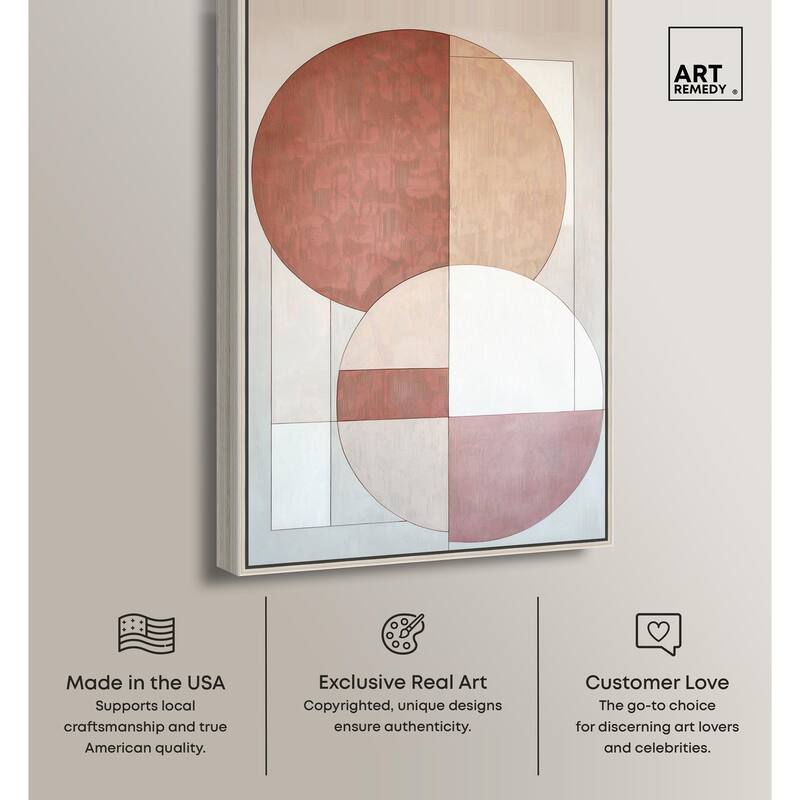 Modernist Circles I Canvas by Art Remedy