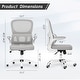 preview thumbnail 2 of 20, Office Chair, Mesh Ergonomic Office Chair with Lumbar Support, Comfy Computer Desk Chair with Flip Armrest Rolling Wheels