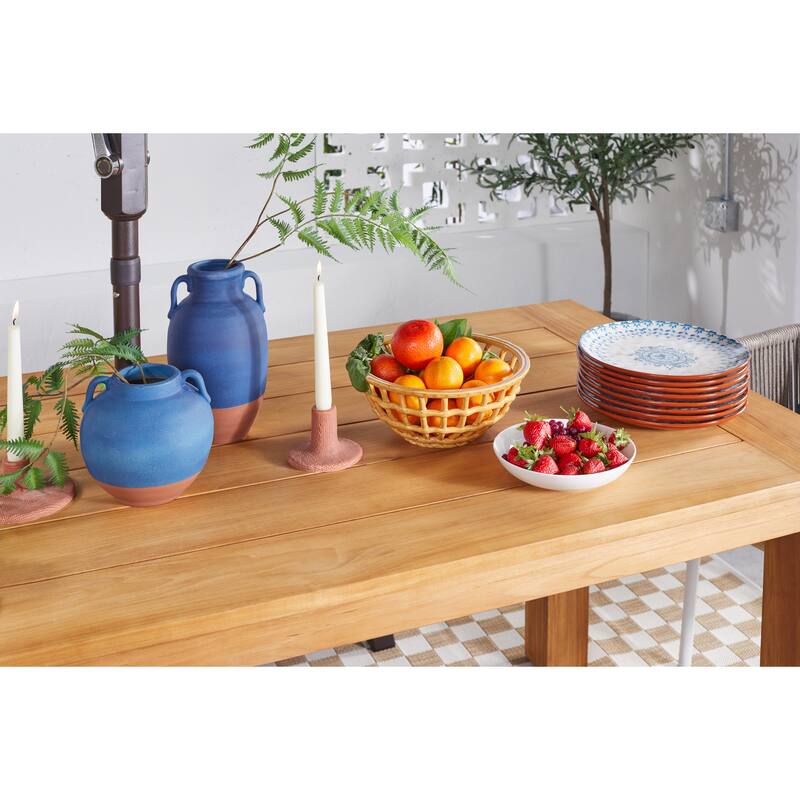 Stoneware Taper Candle Holders