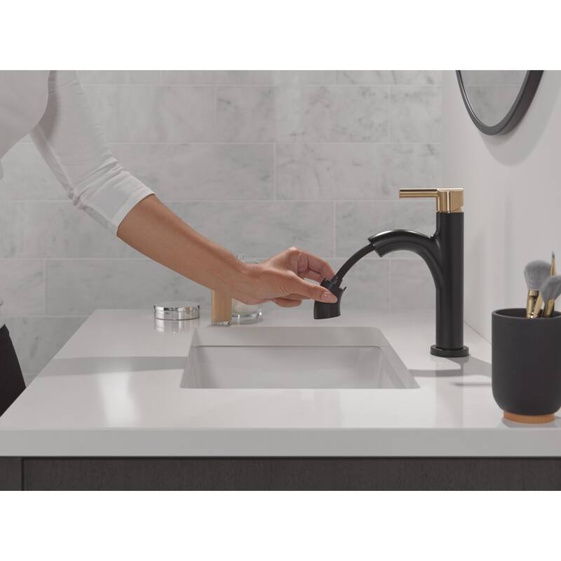 Delta 15749LF-PD Nicoli 1.2 GPM Single Hole Bathroom Faucet with Pull