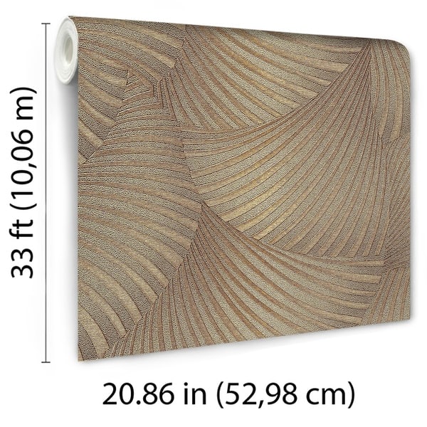 dimension image slide 4 of 9, Veer Decor Floral Glow Wallpaper