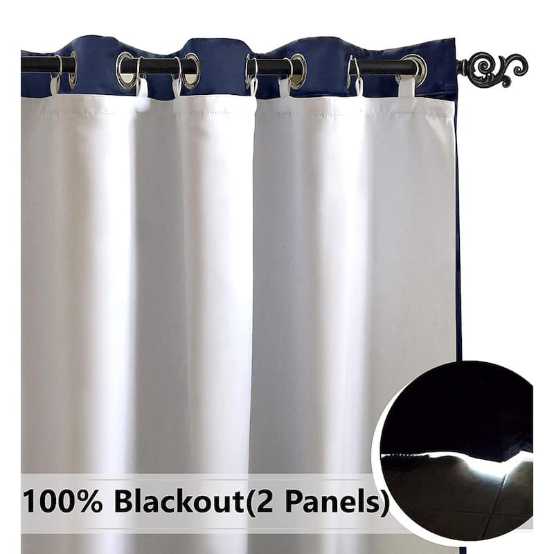 DriftAway Thermal Insulated 100% Blackout Curtain Liner for Grommet Curtains