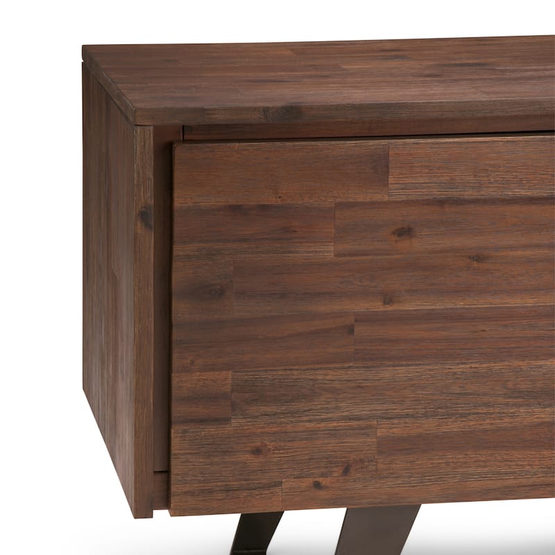 WYNDENHALL Mitchell WOOD Modern Industrial TV Media Stand For TVs