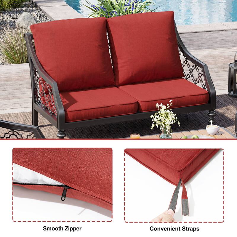 21 W x 22 D in. Deep Seat Outdoor Cushion Set by Crestlive Products