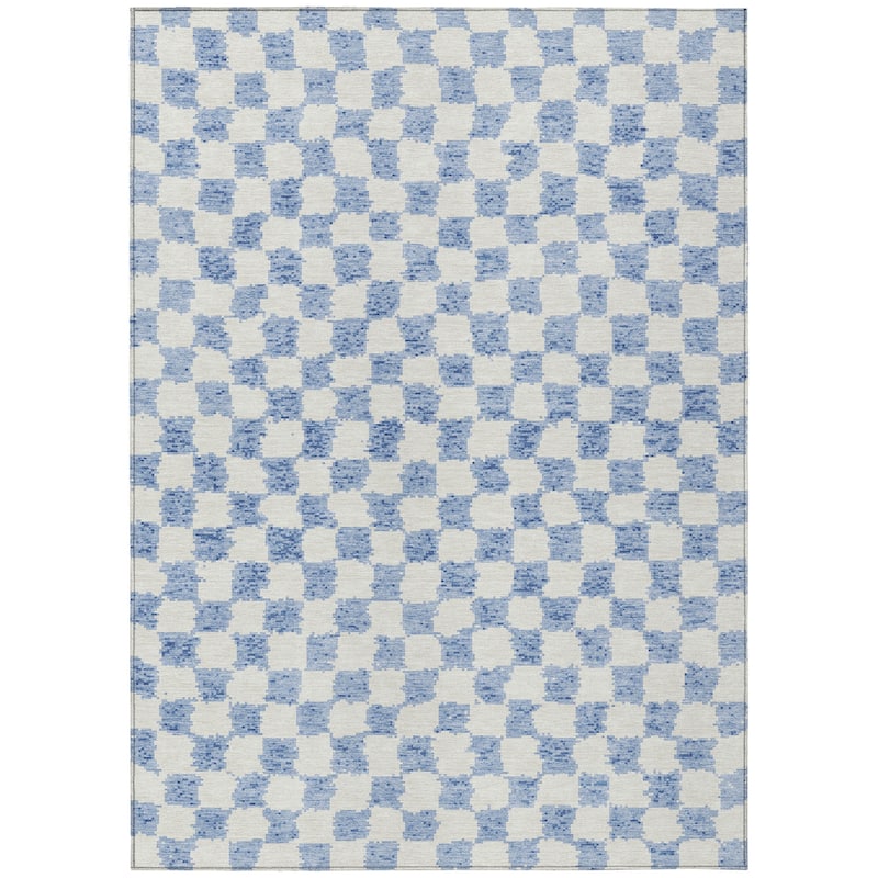 HomeRoots Geometric Transitional Rectangle Outdoor Rug