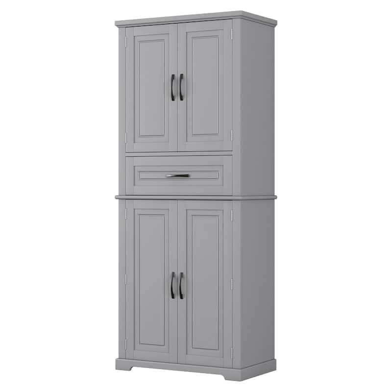 Roomfitters Bathroom Storage Cabinet with Multi-functional Storage, Drawer with Slide Rails and Adjustable Shelf