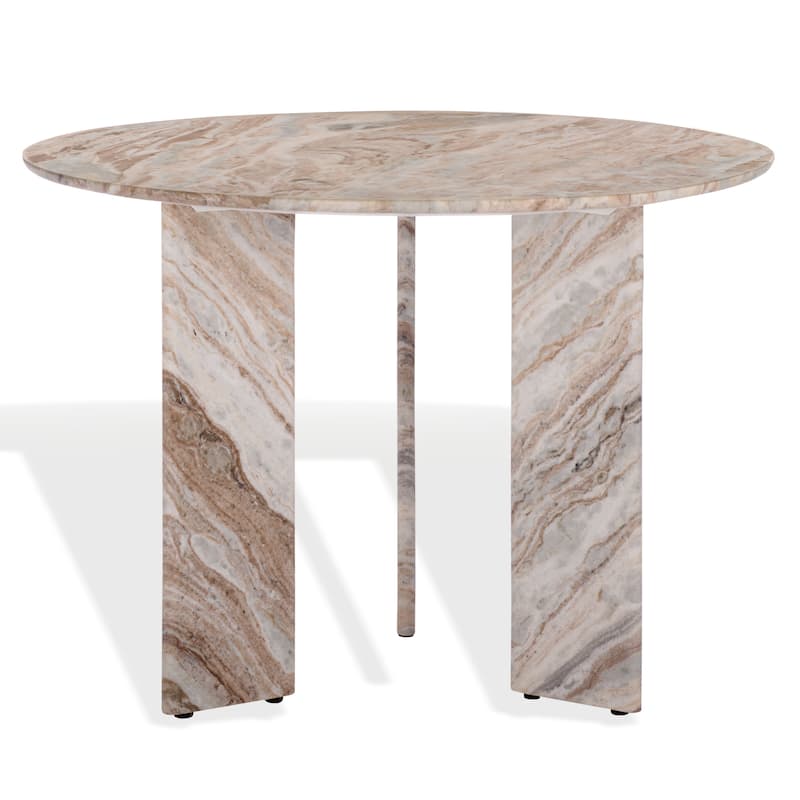 SAFAVIEH Couture Bindi 3-Leg Marble Dining Table - 42"W x 42"D x 30"H