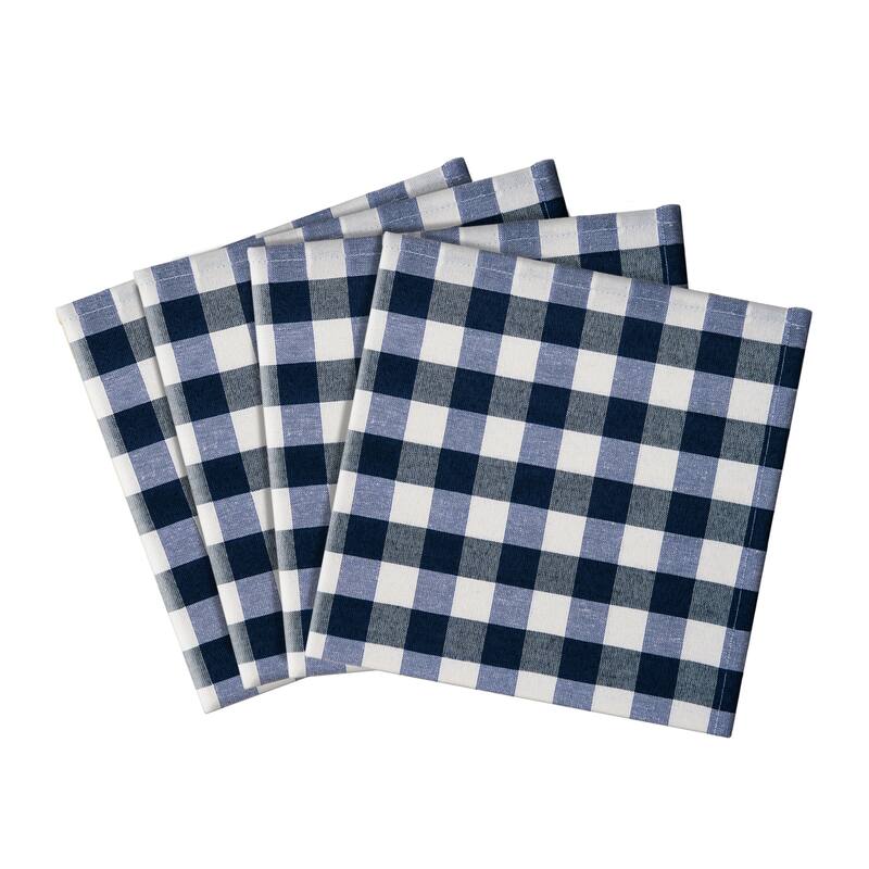 Buffalo Check Dinner Table Napkins - Set of Four