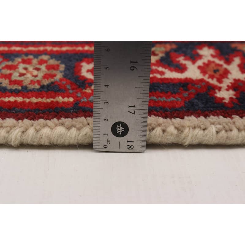 ECARPETGALLERY Hand-knotted Serapi Heritage Cream, Red Wool Rug - 2'6 x 15'9