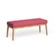 preview thumbnail 37 of 37, Saxon Mid-century Tufted Fabric Ottoman Bench by Christopher Knight Home - 43.00 L x 15.75 W x 17.00 H