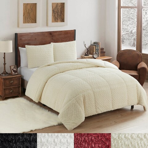 Mika Fake Fur Animal Comforter Set