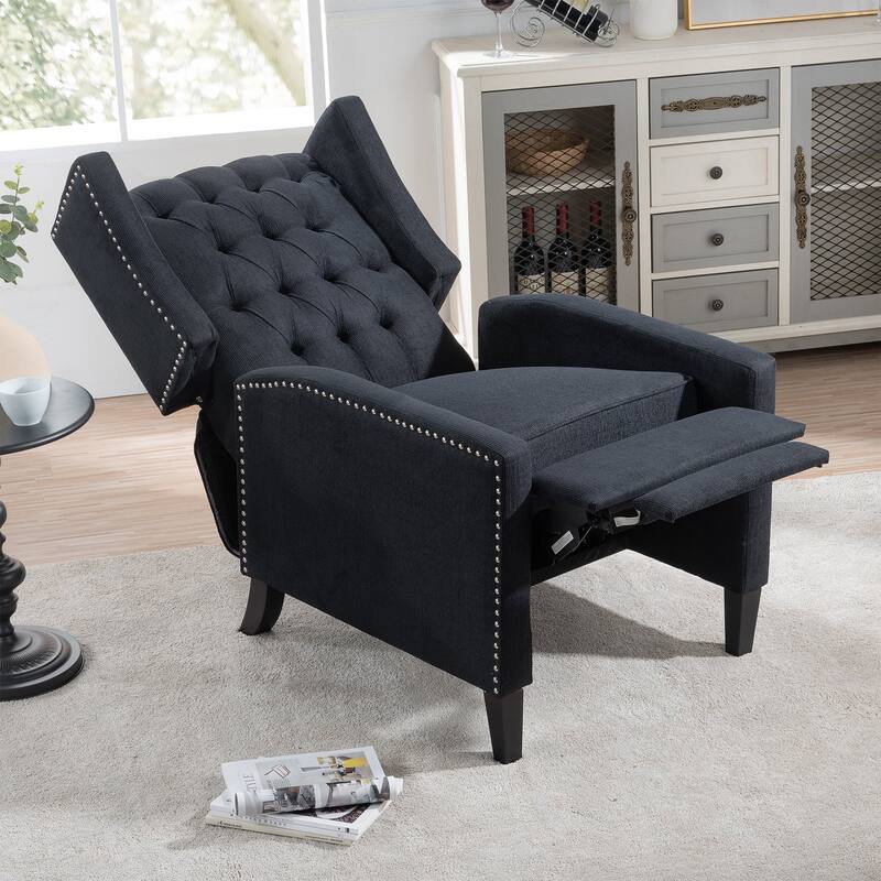 Polyester/Fabric Manual Wing Chair Recliner
