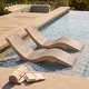 preview thumbnail 34 of 48, Aqua Outdoors In-Pool Chaise Lounge Chairs for 0-9 In. of Water - All Weather Resistant, No Plugs/Tools Needed - (Set of 2) Sandstone Granite
