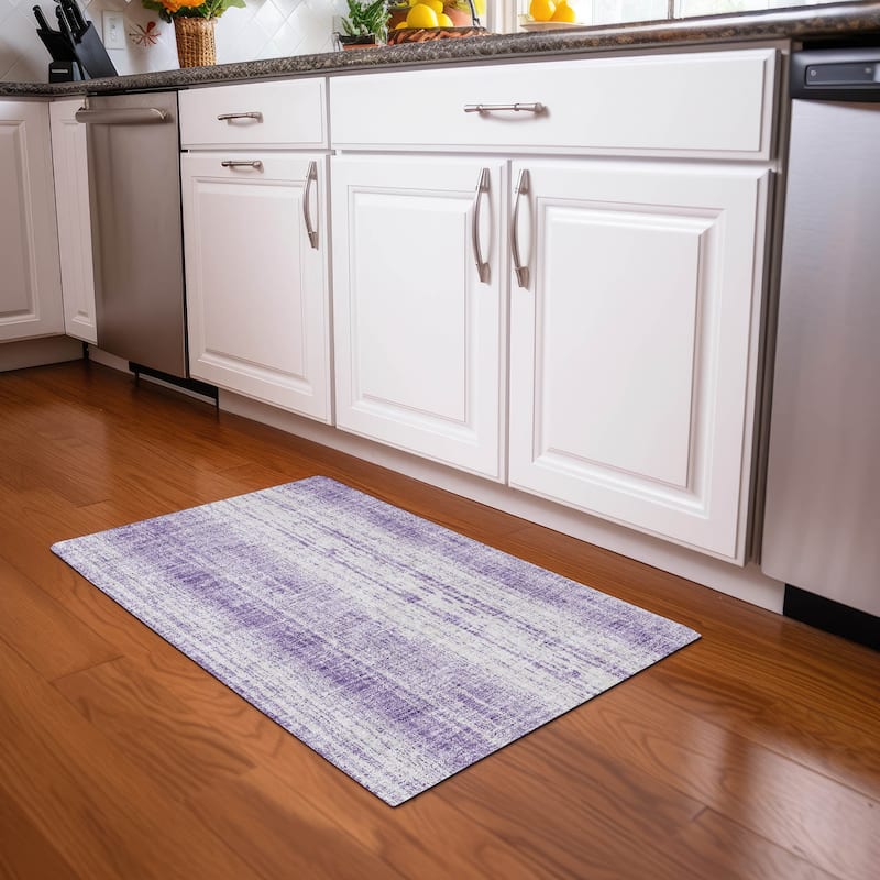 Premium Washable Super Soft Transitional Ombre Mayfield Rug - Purple - 1'8" x 2'6"