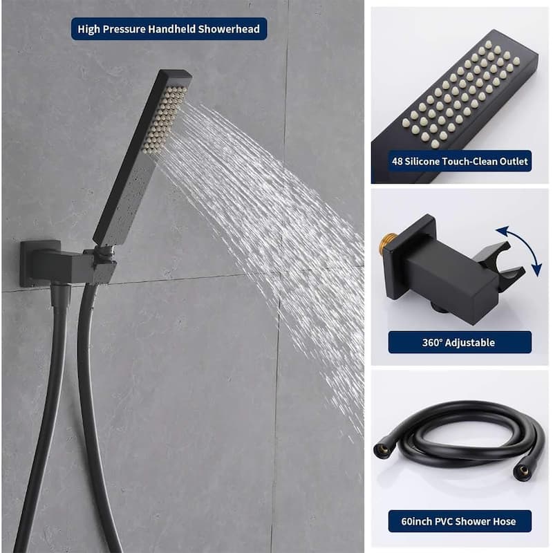 12" Rain Shower Head Systems Wall Mounted Shower