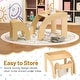 preview thumbnail 8 of 18, Costway Kids Desk and Chair Set Wooded Toddler Table and Chair Set - See Details