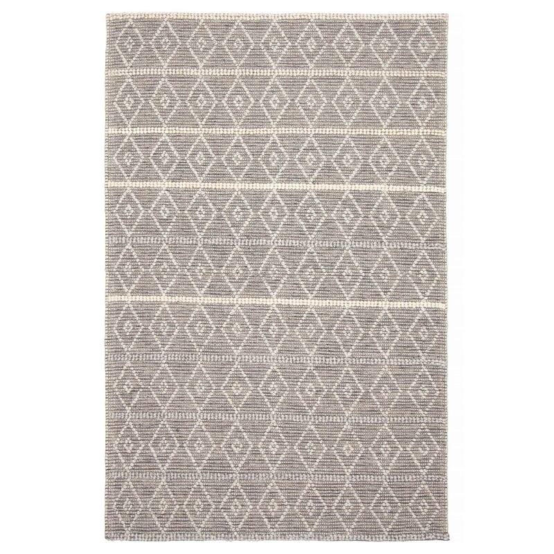ECARPETGALLERY Braid weave Sienna Dark Grey Wool Rug - 5'1 x 7'9 - Grey - 5'1 x 7'9