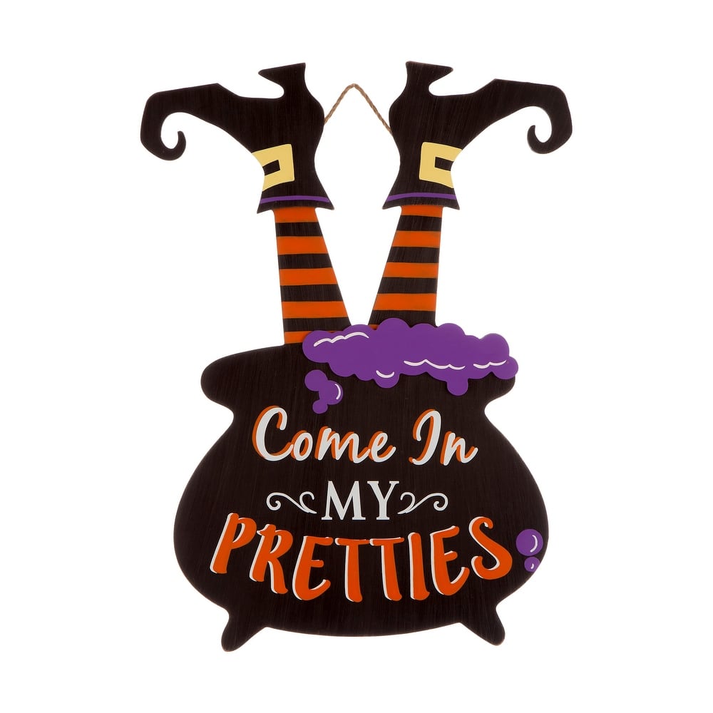 Glitzhome Halloween LED Ghost Cat Pumpkin Nutcracker Yard Stakes Standing Sign Hanging Decor