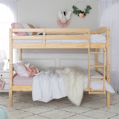 Middlebrook Solid Wood Christian Twin Size Bunk Bed - Natural
