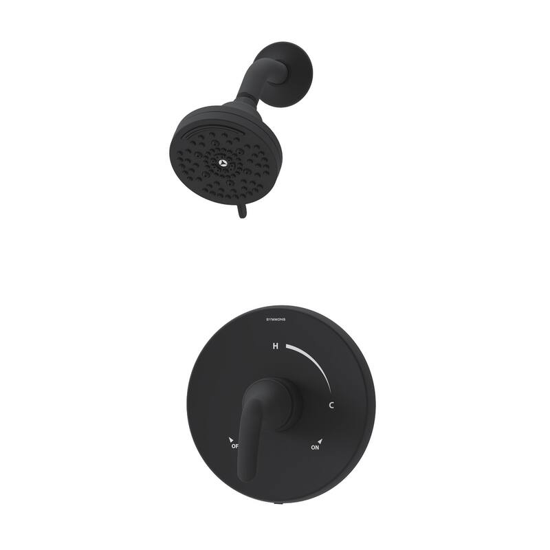 Symmons 559115TRM Elm Shower Only Trim Package with 1.5 GPM Multi - Matte Black