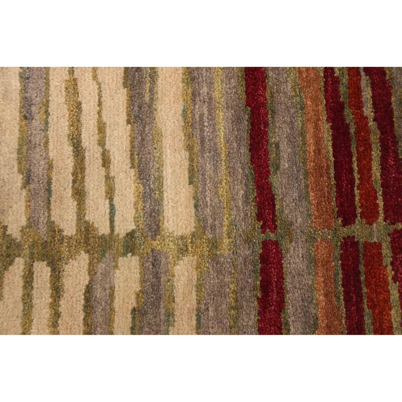 ECARPETGALLERY Hand-knotted Peshawar Ziegler Grey, Red Wool Rug - 4'7 x 6'4