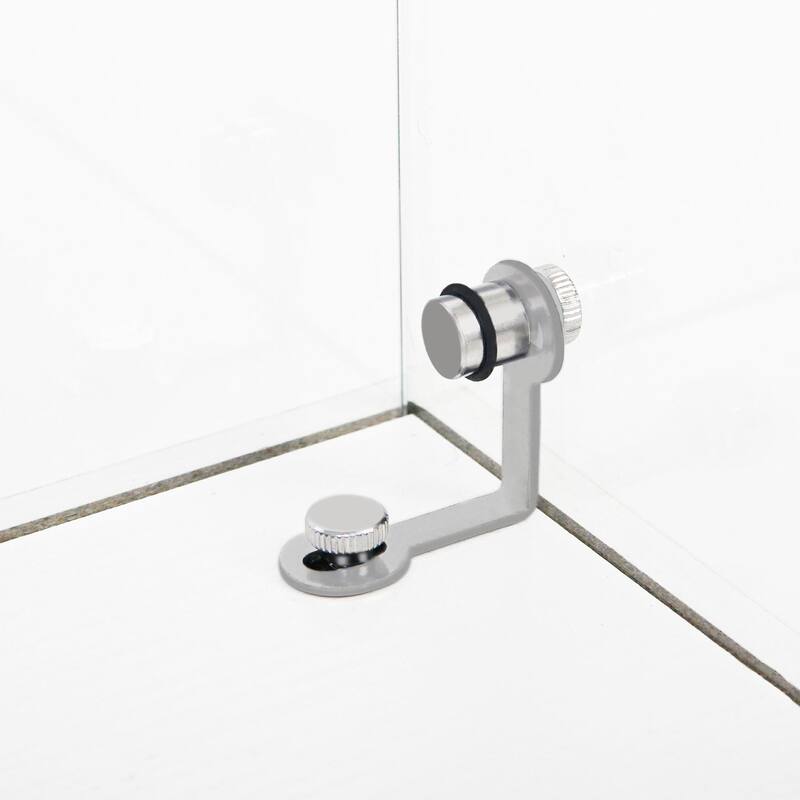 Tempered Glass Display Cabinet with Door Lock, Adjustable Feet and Colorful LED Lights, Wine Storage Curio Cabinet