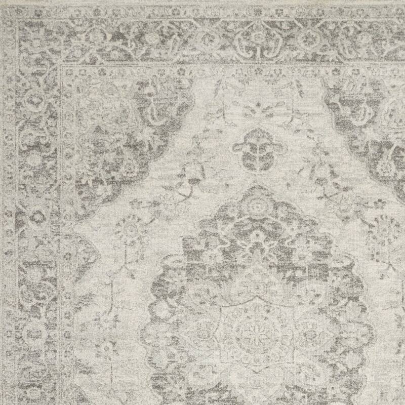 HomeRootsFloral Medallion Transitional Rectangle Area Rug - 120' X '96' X '0.5